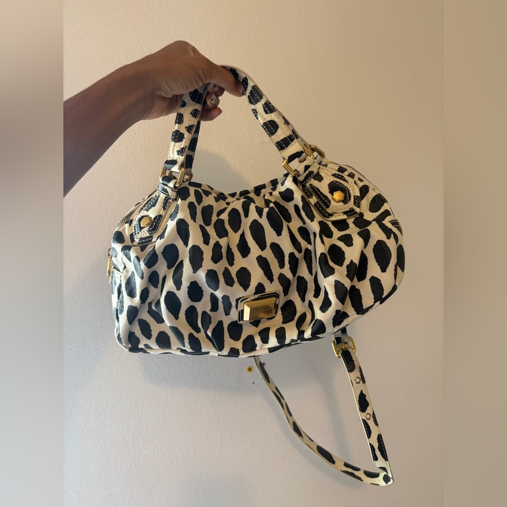 Marc Jacobs Black and Gold Shoulder Bag